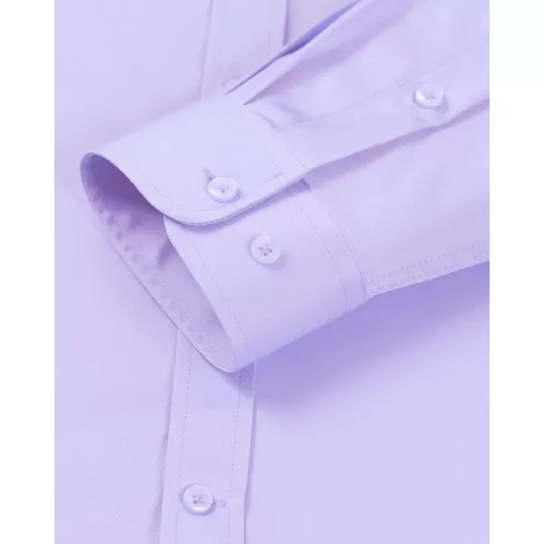 Alimens &amp; Gentle Men's Banded Collar Dress Shirts Wrinkle Free Long Sleeve Mandarin Collar Button Down Shirt