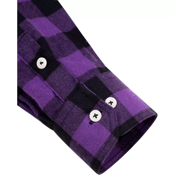 Alimens &amp; Gentle Men's Button Down Regular Fit Long Sleeve Plaid Flannel Casual Shirts