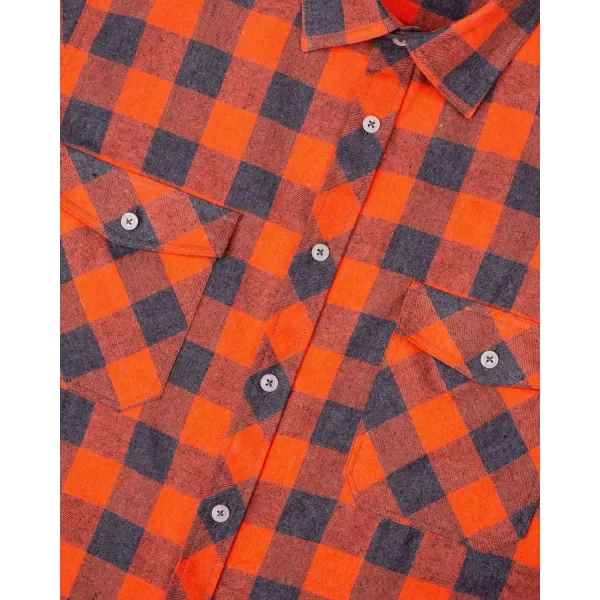 Alimens &amp; Gentle Men's Button Down Regular Fit Long Sleeve Plaid Flannel Casual Shirts