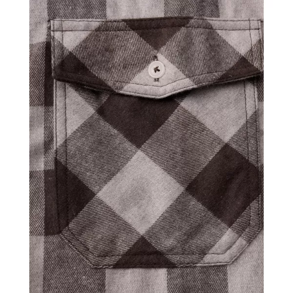 Alimens &amp; Gentle Men's Button Down Regular Fit Long Sleeve Plaid Flannel Casual Shirts