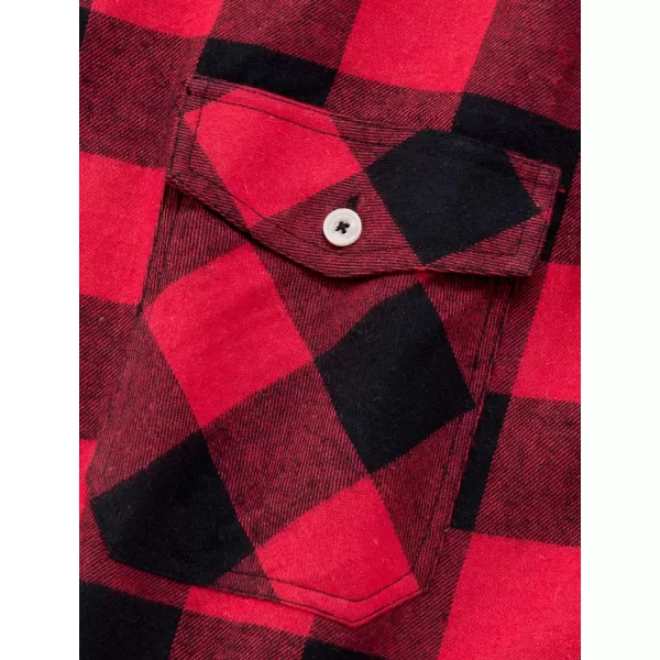 Alimens &amp; Gentle Men's Button Down Regular Fit Long Sleeve Plaid Flannel Casual Shirts