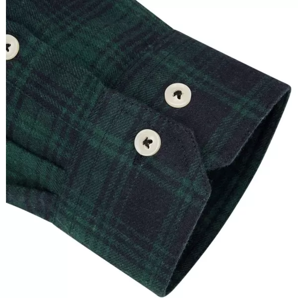 Alimens &amp; Gentle Men's Button Down Regular Fit Long Sleeve Plaid Flannel Casual Shirts