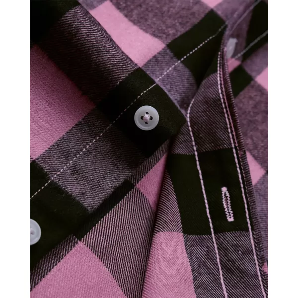 Alimens &amp; Gentle Men's Button Down Regular Fit Long Sleeve Plaid Flannel Casual Shirts