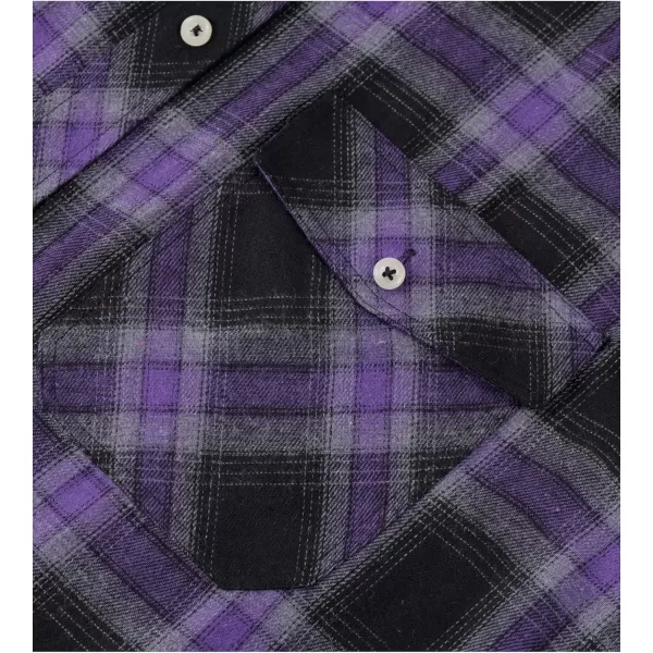Alimens &amp; Gentle Men's Button Down Regular Fit Long Sleeve Plaid Flannel Casual Shirts