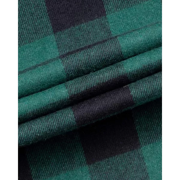 Alimens &amp; Gentle Men's Button Down Regular Fit Long Sleeve Plaid Flannel Casual Shirts