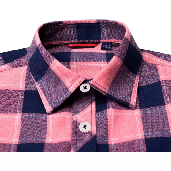 Alimens &amp; Gentle Men's Button Down Regular Fit Long Sleeve Plaid Flannel Casual Shirts