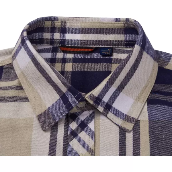 Alimens &amp; Gentle Men's Button Down Regular Fit Long Sleeve Plaid Flannel Casual Shirts