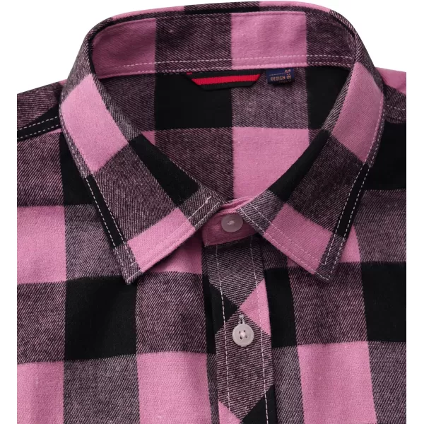 Alimens &amp; Gentle Men's Button Down Regular Fit Long Sleeve Plaid Flannel Casual Shirts