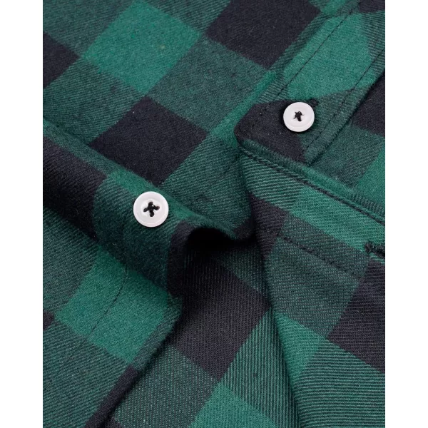 Alimens &amp; Gentle Men's Button Down Regular Fit Long Sleeve Plaid Flannel Casual Shirts