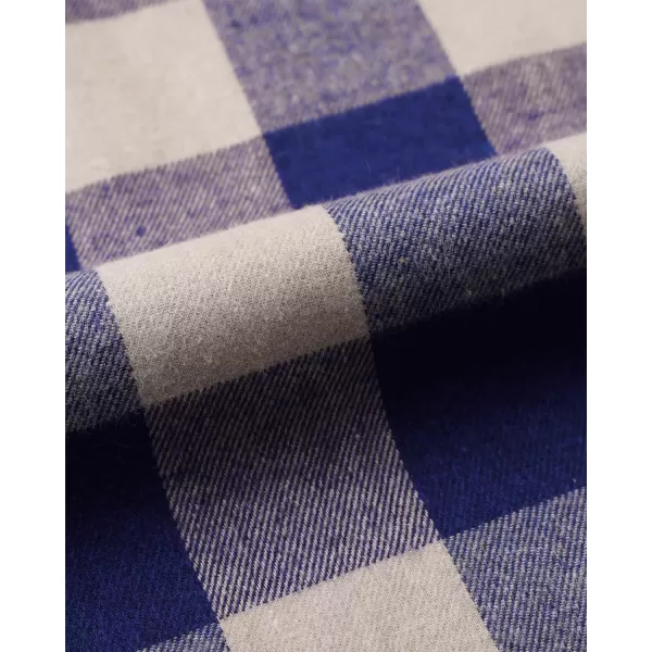 Alimens &amp; Gentle Men's Button Down Regular Fit Long Sleeve Plaid Flannel Casual Shirts