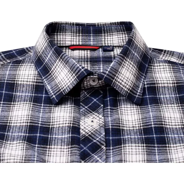 Alimens &amp; Gentle Men's Button Down Regular Fit Long Sleeve Plaid Flannel Casual Shirts