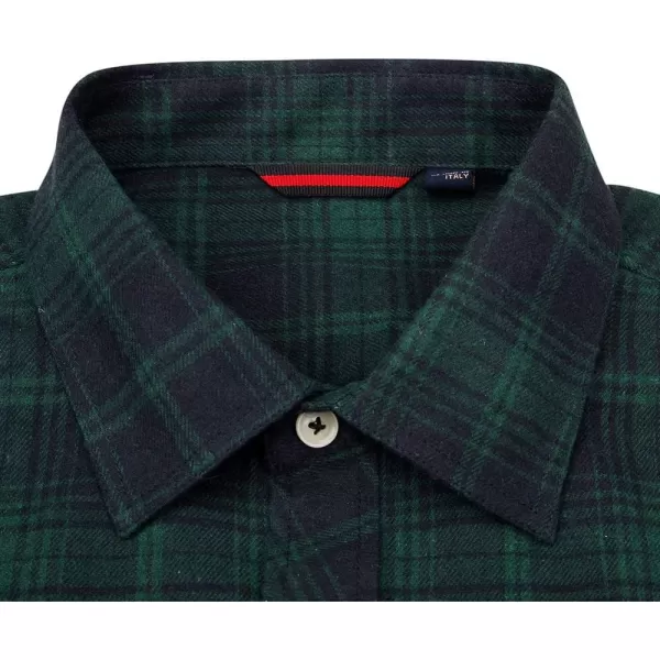 Alimens &amp; Gentle Men's Button Down Regular Fit Long Sleeve Plaid Flannel Casual Shirts