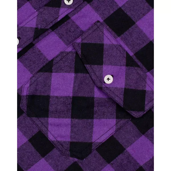 Alimens &amp; Gentle Men's Button Down Regular Fit Long Sleeve Plaid Flannel Casual Shirts