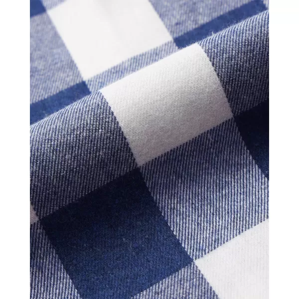Alimens &amp; Gentle Men's Button Down Regular Fit Long Sleeve Plaid Flannel Casual Shirts