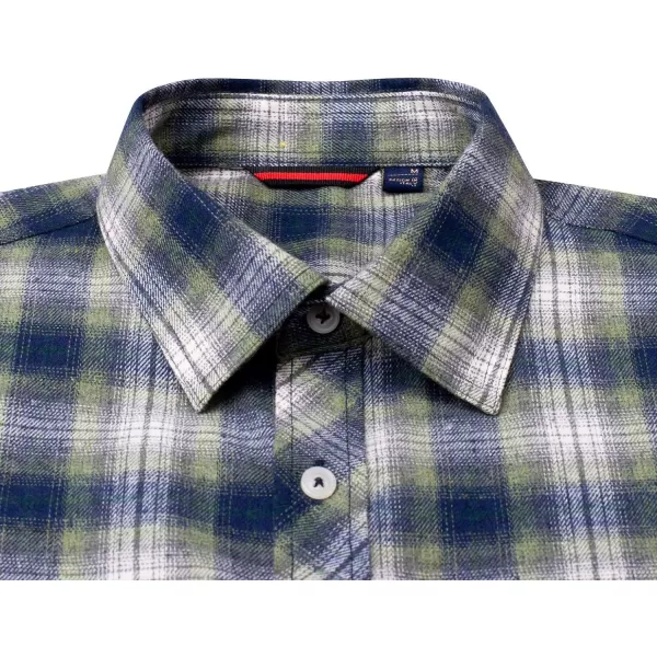Alimens &amp; Gentle Men's Button Down Regular Fit Long Sleeve Plaid Flannel Casual Shirts