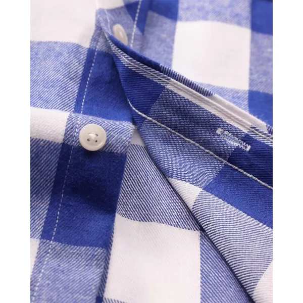 Alimens &amp; Gentle Men's Button Down Regular Fit Long Sleeve Plaid Flannel Casual Shirts