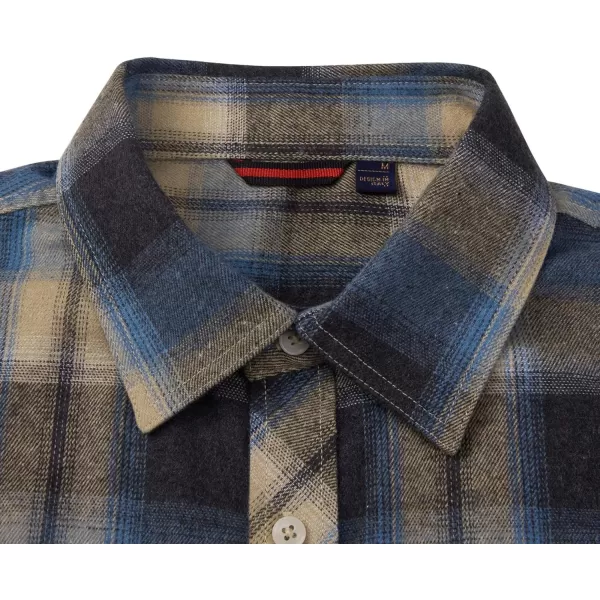Alimens &amp; Gentle Men's Button Down Regular Fit Long Sleeve Plaid Flannel Casual Shirts