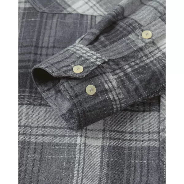 Alimens &amp; Gentle Men's Button Down Regular Fit Long Sleeve Plaid Flannel Casual Shirts