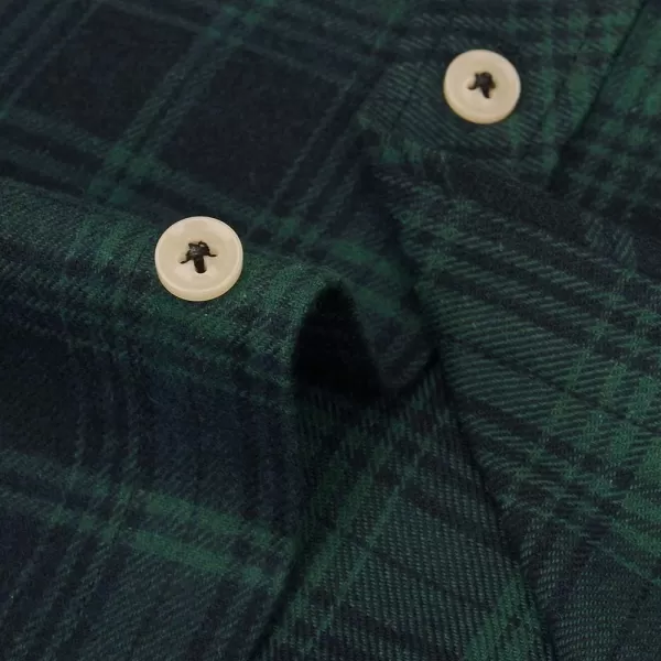 Alimens &amp; Gentle Men's Button Down Regular Fit Long Sleeve Plaid Flannel Casual Shirts