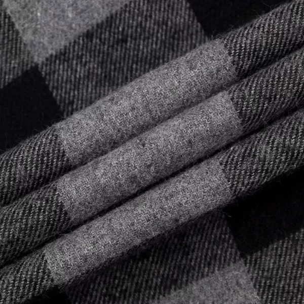 Alimens &amp; Gentle Men's Button Down Regular Fit Long Sleeve Plaid Flannel Casual Shirts