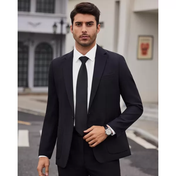 Alimens &amp; Gentle Mens Dress Shirts 4-Way Stretch Long Sleeve Collared Casual Solid Wedding Dating Button Down Shirt