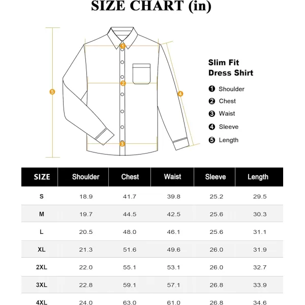 Alimens &amp; Gentle Mens Dress Shirts 4-Way Stretch Long Sleeve Collared Casual Solid Wedding Dating Button Down Shirt