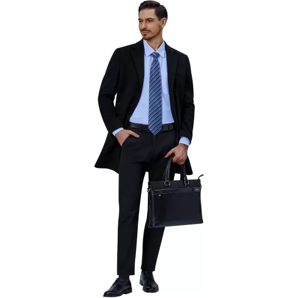 Alimens &amp; Gentle Mens Dress Shirts 4-Way Stretch Long Sleeve Collared Casual Solid Wedding Dating Button Down Shirt