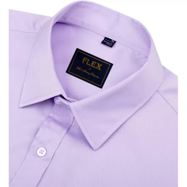 Alimens &amp; Gentle Men's Dress Shirts Long Sleeve Stretch Wrinkle-Free Solid Business Formal Casual Button Down Shirt