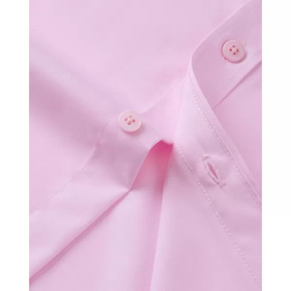 Alimens &amp; Gentle Mens Dress Shirts Long Sleeve Wrinkle Free Stretch Cotton Big Tall Button Down Shirts