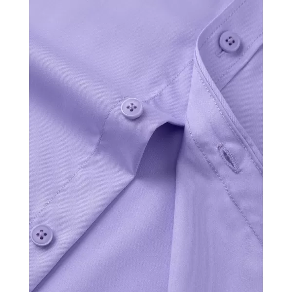 Alimens &amp; Gentle Mens Dress Shirts Long Sleeve Wrinkle Free Stretch Cotton Big Tall Button Down Shirts
