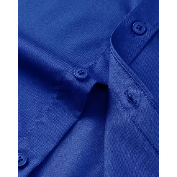 Alimens &amp; Gentle Mens Dress Shirts Long Sleeve Wrinkle Free Stretch Cotton Big Tall Button Down Shirts