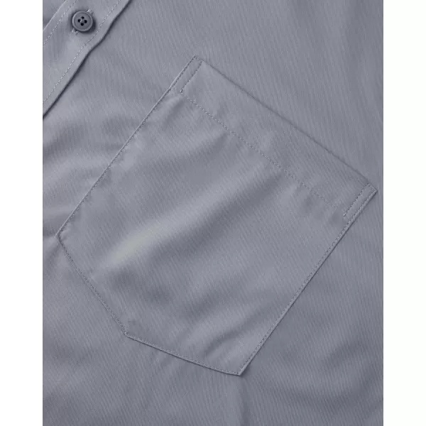 Alimens &amp; Gentle Mens Dress Shirts Long Sleeve Wrinkle Free Stretch Cotton Big Tall Button Down Shirts