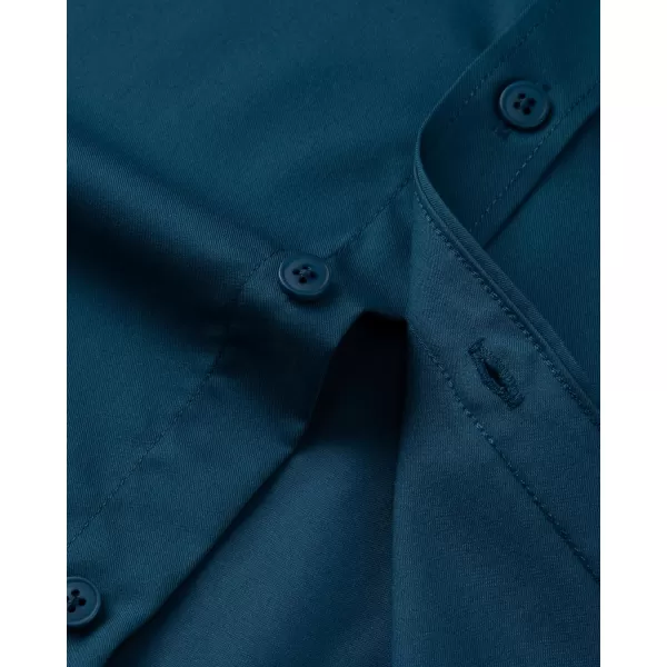 Alimens &amp; Gentle Mens Dress Shirts Long Sleeve Wrinkle Free Stretch Cotton Big Tall Button Down Shirts