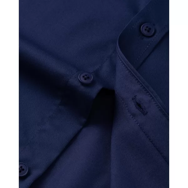 Alimens &amp; Gentle Mens Dress Shirts Long Sleeve Wrinkle Free Stretch Cotton Big Tall Button Down Shirts