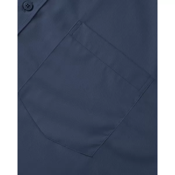 Alimens &amp; Gentle Mens Dress Shirts Long Sleeve Wrinkle Free Stretch Cotton Big Tall Button Down Shirts