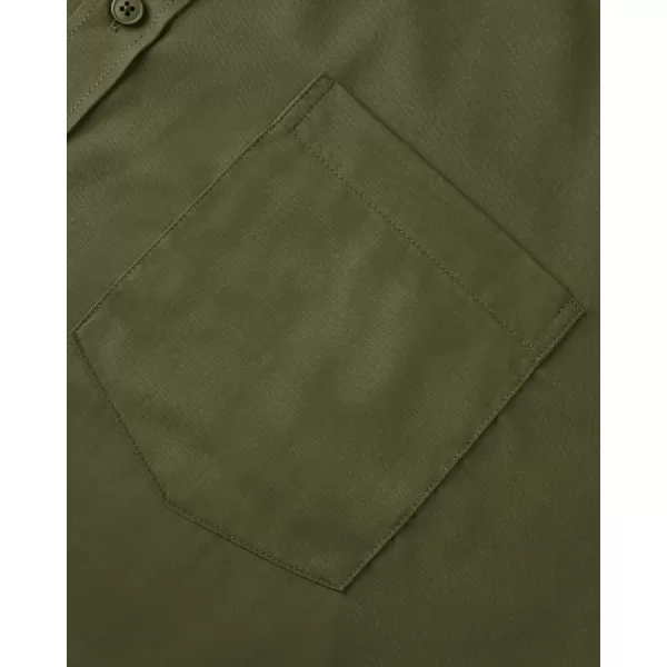 Alimens &amp; Gentle Mens Dress Shirts Long Sleeve Wrinkle Free Stretch Cotton Big Tall Button Down Shirts