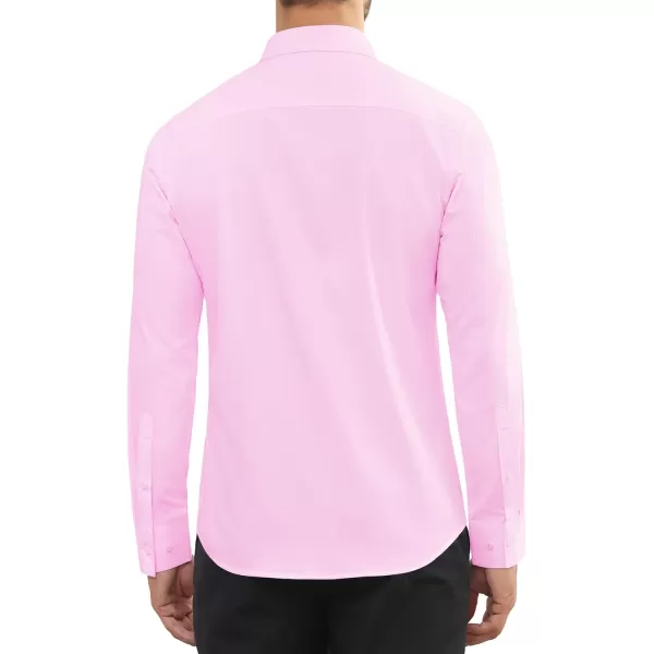 Alimens &amp; Gentle Mens Dress Shirts Long Sleeve Wrinkle Free Stretch Cotton Big Tall Button Down Shirts