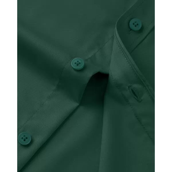 Alimens &amp; Gentle Mens Dress Shirts Long Sleeve Wrinkle Free Stretch Cotton Big Tall Button Down Shirts