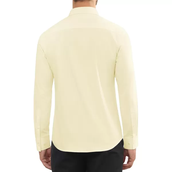 Alimens &amp; Gentle Mens Dress Shirts Long Sleeve Wrinkle Free Stretch Cotton Big Tall Button Down Shirts
