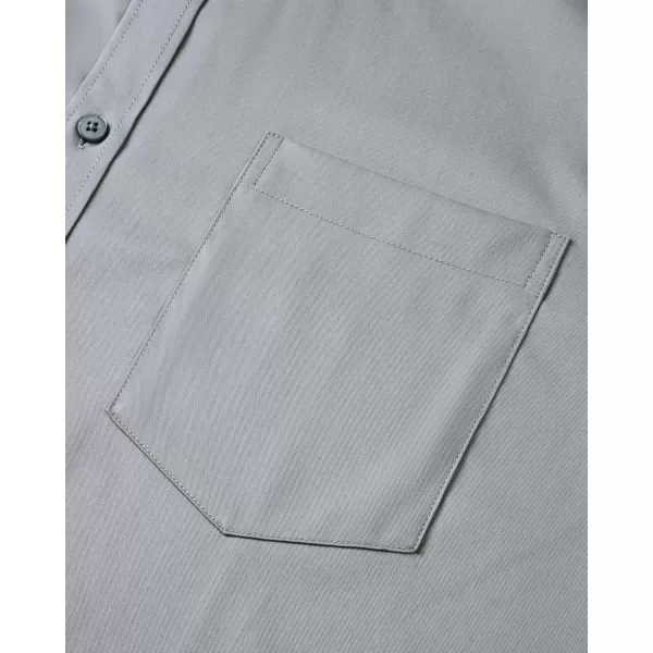 Alimens &amp; Gentle Mens Dress Shirts Long Sleeve Wrinkle Free Stretch Cotton Big Tall Button Down Shirts