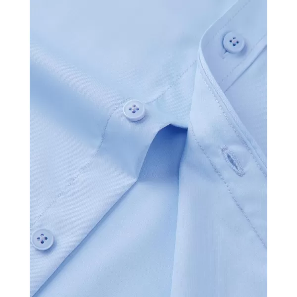 Alimens &amp; Gentle Mens Dress Shirts Long Sleeve Wrinkle Free Stretch Cotton Big Tall Button Down Shirts
