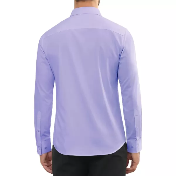 Alimens &amp; Gentle Mens Dress Shirts Long Sleeve Wrinkle Free Stretch Cotton Big Tall Button Down Shirts