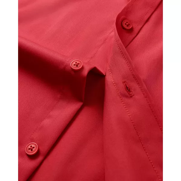 Alimens &amp; Gentle Mens Dress Shirts Long Sleeve Wrinkle Free Stretch Cotton Big Tall Button Down Shirts