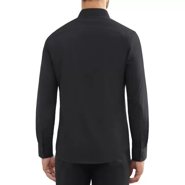 Alimens &amp; Gentle Mens Dress Shirts Long Sleeve Wrinkle Free Stretch Cotton Big Tall Button Down Shirts