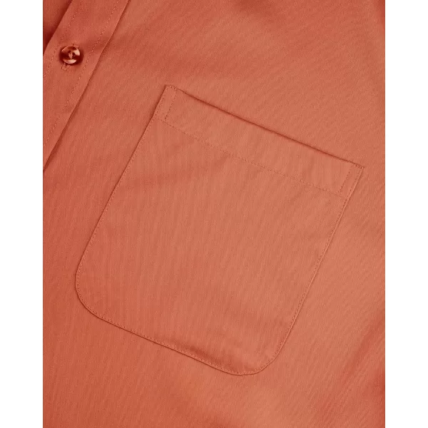 Alimens &amp; Gentle Men's Dress Shirts Long Sleeve Wrinkle-Free Stretch Shirts Solid Formal Button Down Shirt with Pocket