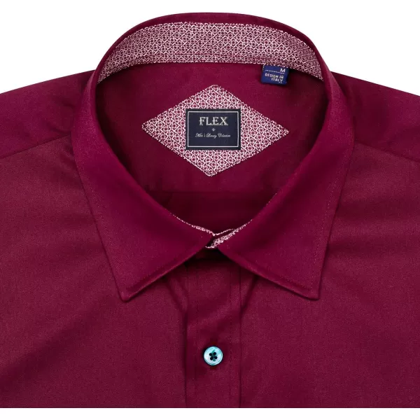 Alimens &amp; Gentle Men's Dress Shirts Long Sleeve Wrinkle-Resistant Casual Button Down Shirt