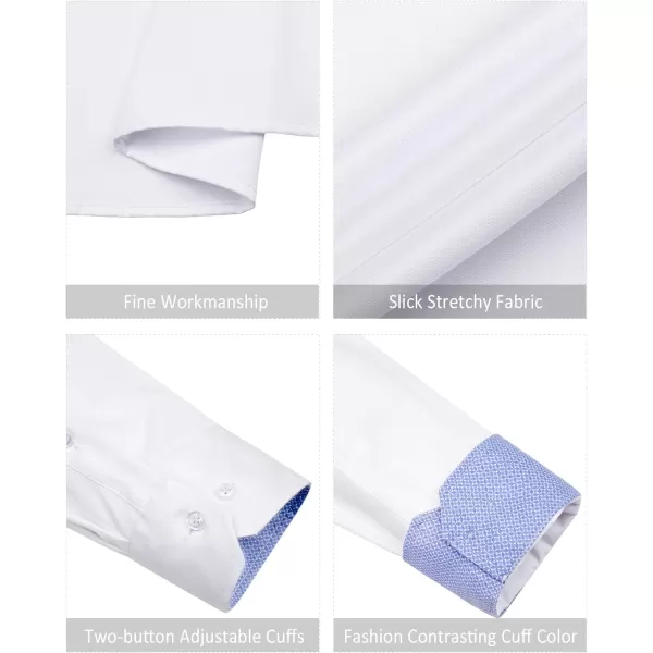 Alimens &amp; Gentle Men's Dress Shirts Long Sleeve Wrinkle-Resistant Casual Button Down Shirt