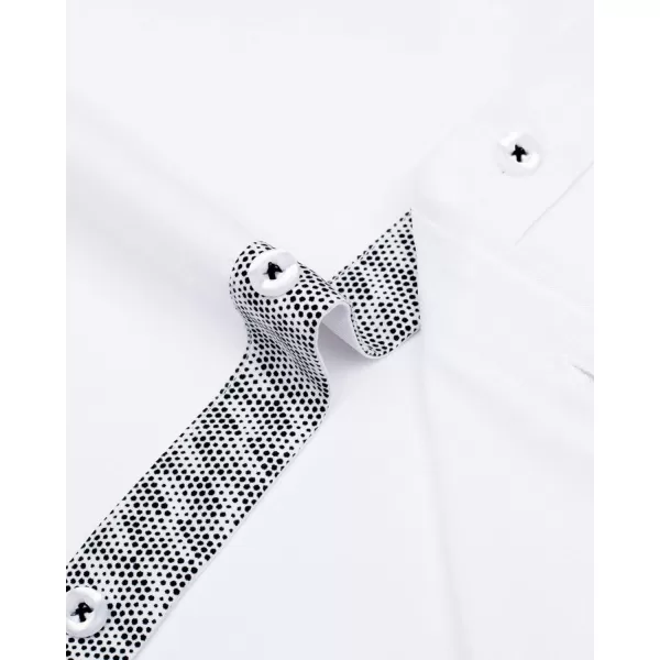 Alimens &amp; Gentle Men's Dress Shirts Long Sleeve Wrinkle-Resistant Casual Button Down Shirt