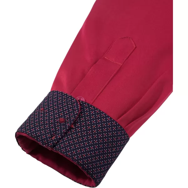 Alimens &amp; Gentle Men's Dress Shirts Long Sleeve Wrinkle-Resistant Casual Button Down Shirt