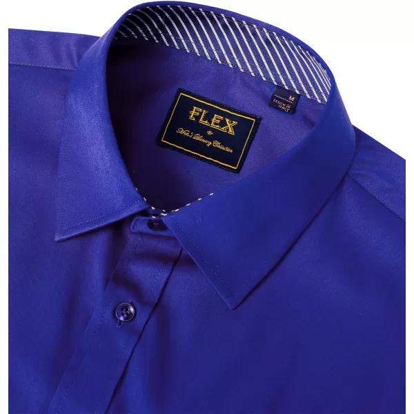 Alimens &amp; Gentle Men's Dress Shirts Long Sleeve Wrinkle-Resistant Casual Button Down Shirt